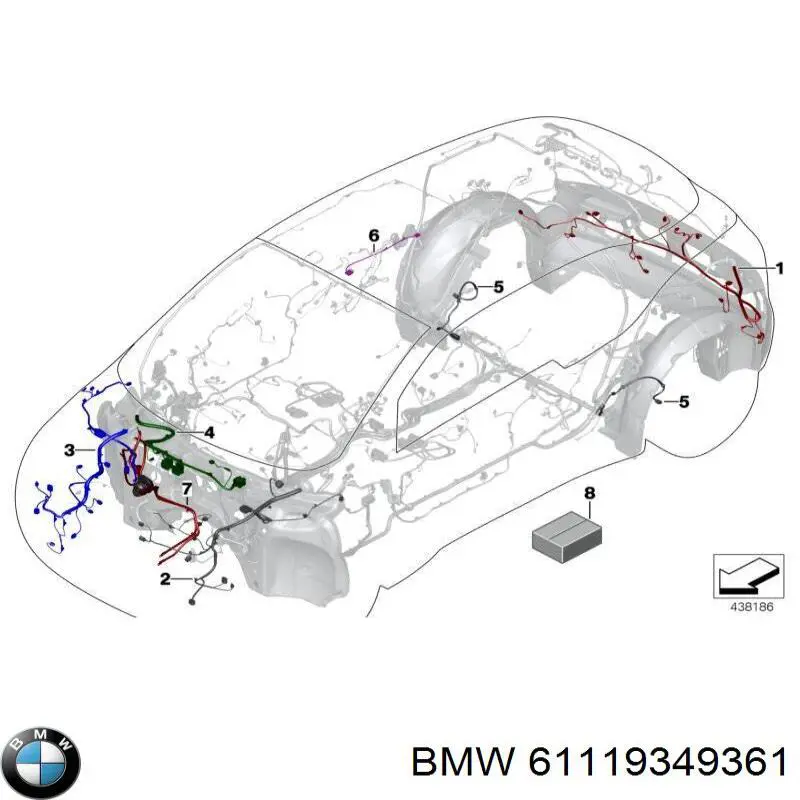 Купити 61119349361 BMW 