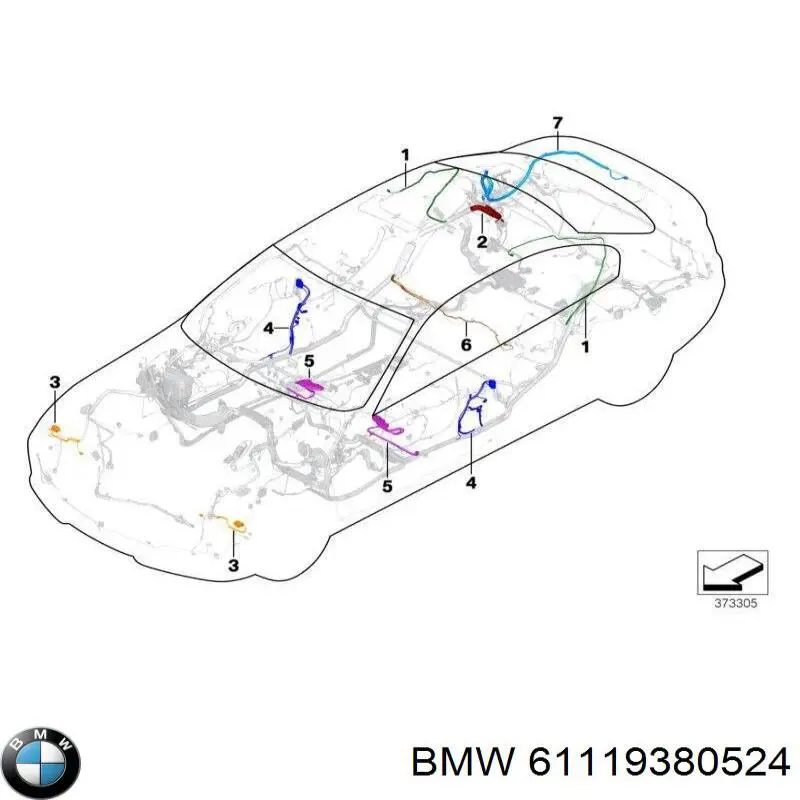 61119380524 BMW 