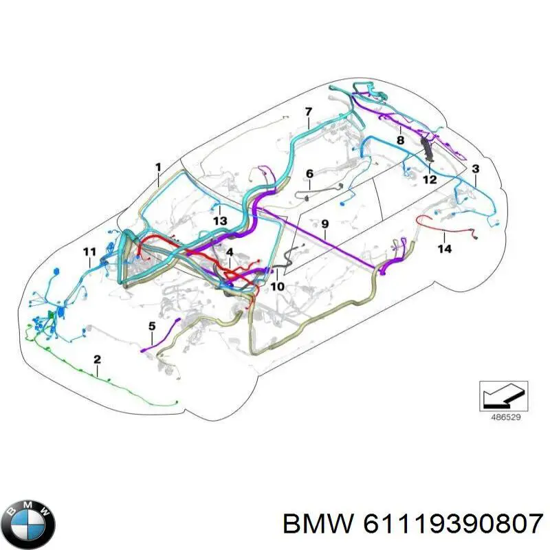 61119390807 BMW 
