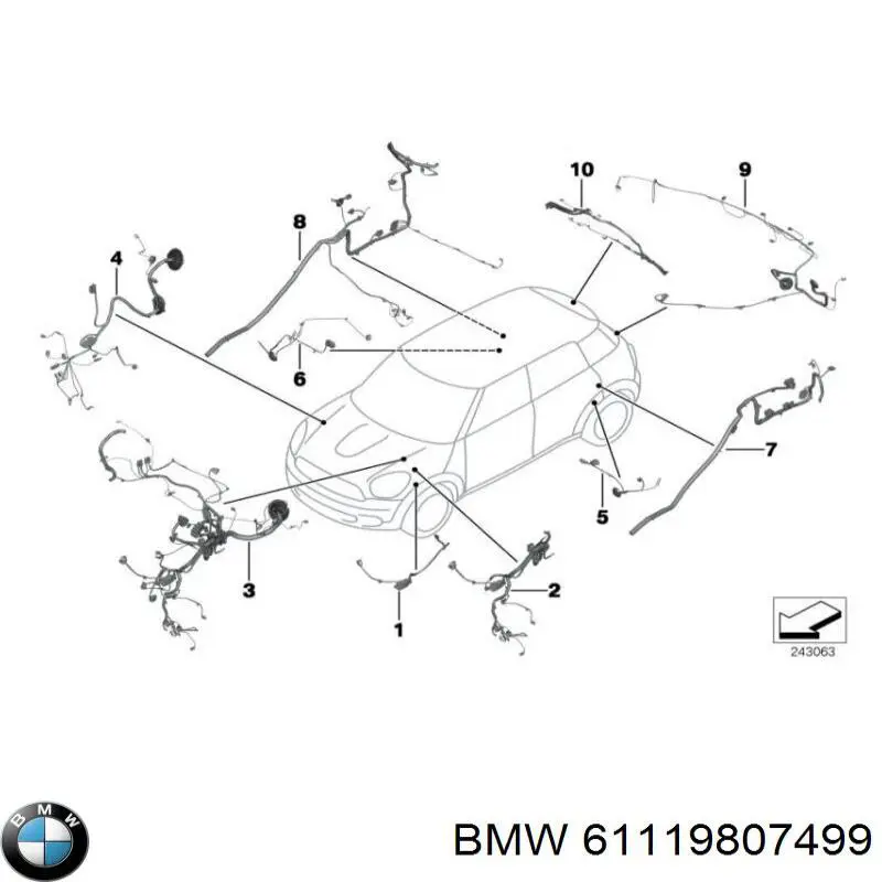61119807499 BMW 