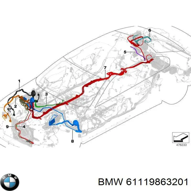 61119863201 BMW 