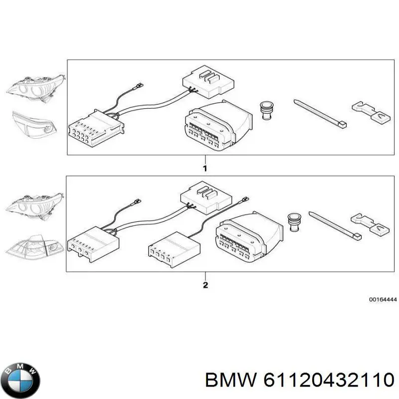 Проводка заднього ліхтаря BMW 61120432110 ціна, від 43.72 USD