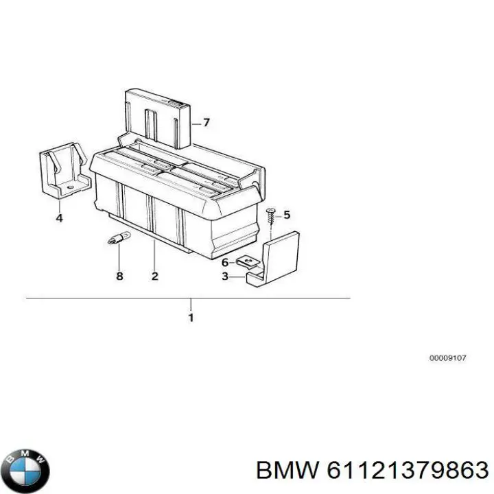 Купити 61121379863 BMW 