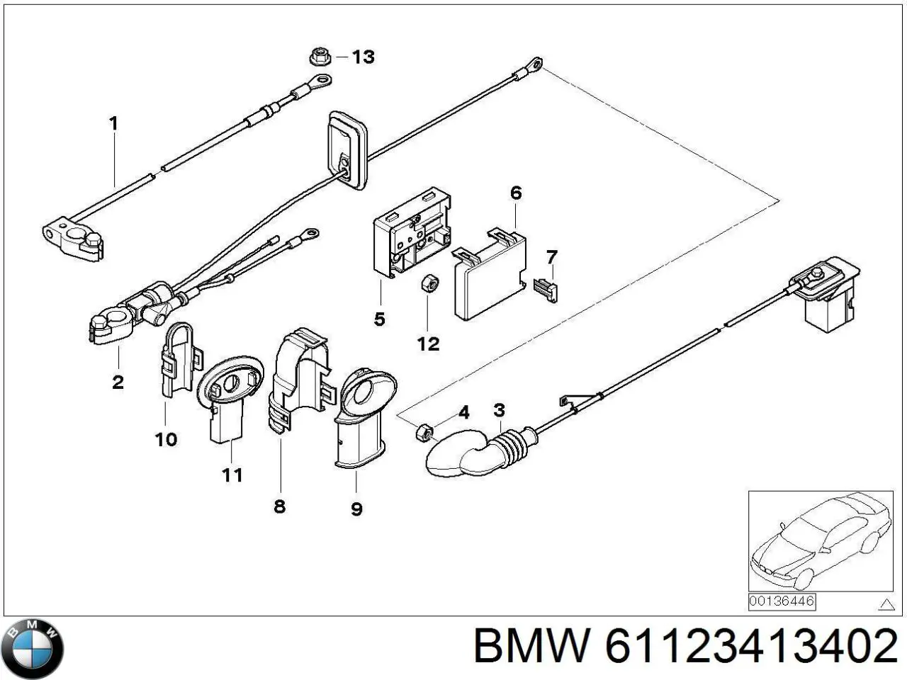 61123413402 BMW 
