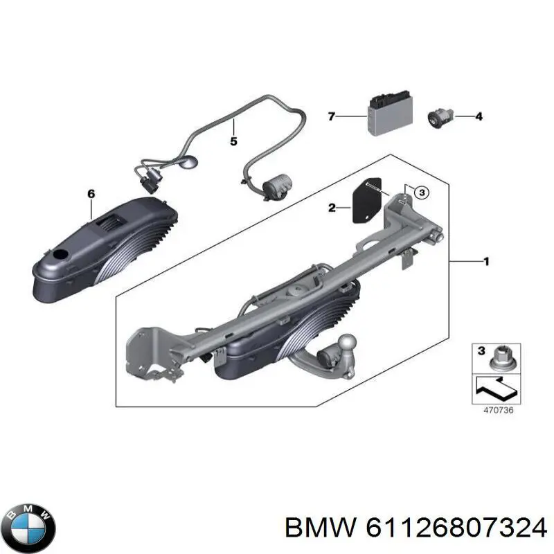 Кабель плюсової клеми акумулятора (АКБ) BMW 61126807324 ціна, від 50.73 USD