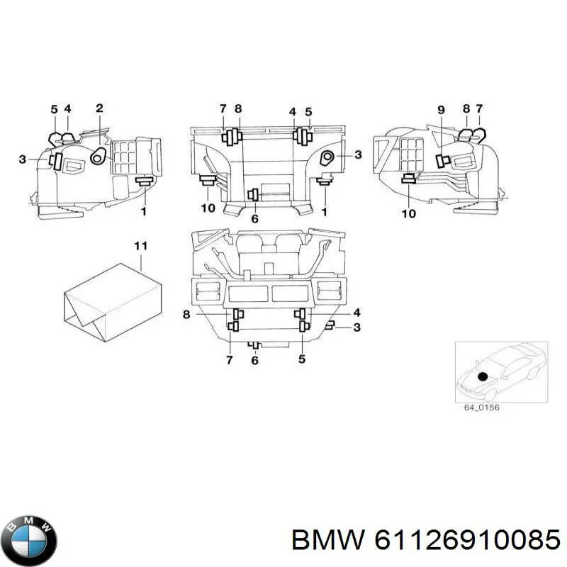  BMW 61126910085 ціна, від 63.35 USD