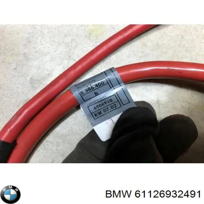 Кабель плюсової клеми акумулятора (АКБ) BMW 61126932491 ціна, від 117.50 USD