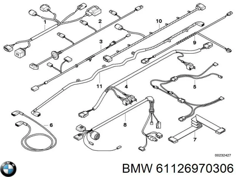 Купити 61126970306 BMW 