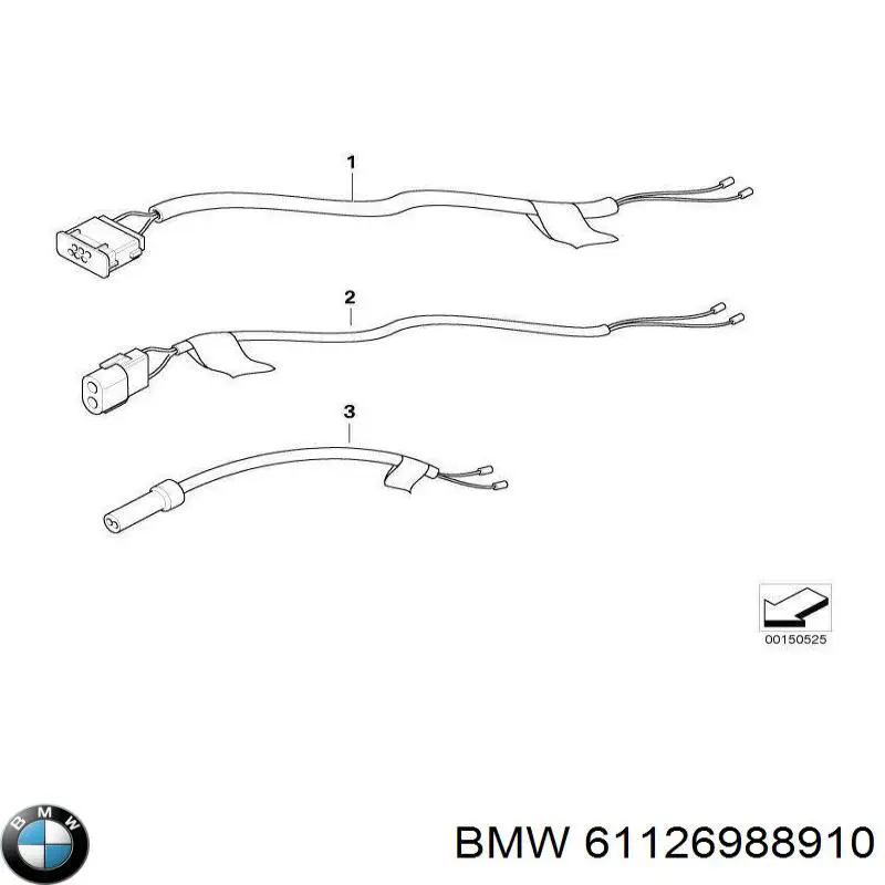 Купити 61126988910 BMW Датчик рівня положення кузова, передній