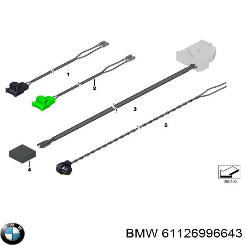 61126996643 BMW 