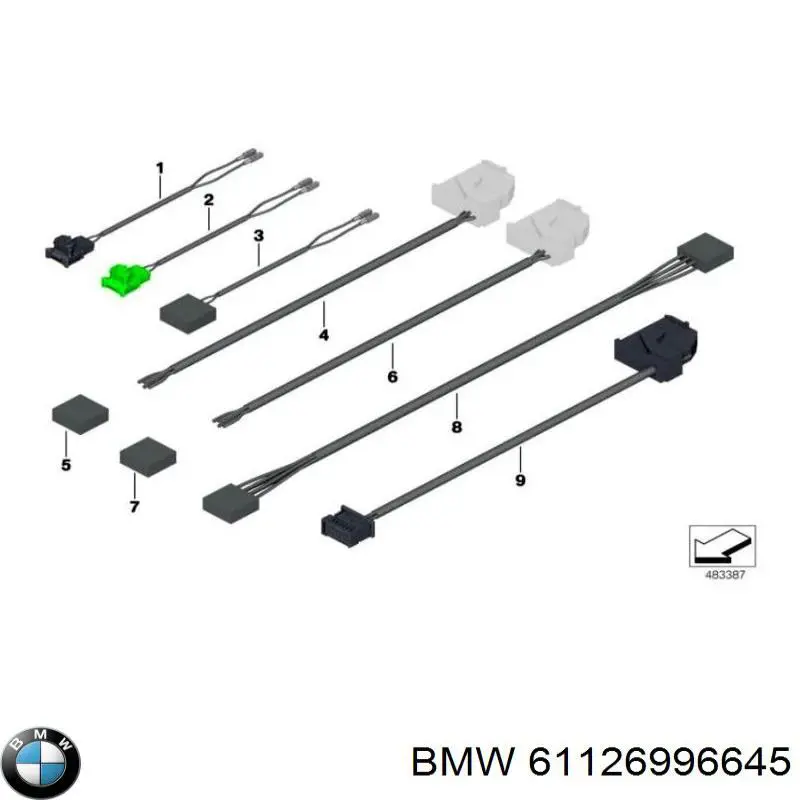  BMW 61126996645 ціна, від 97.02 USD