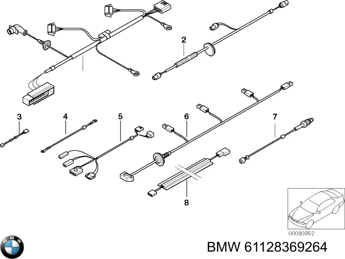 Купити 61128369264 BMW 