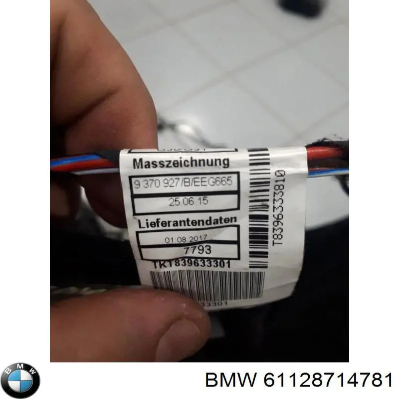 Купити 61128714781 BMW Джгут проводів передньої двері