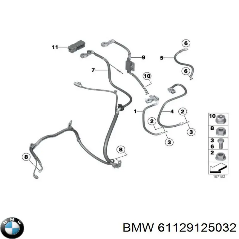  BMW 61129125032 ціна, від 81.47 USD