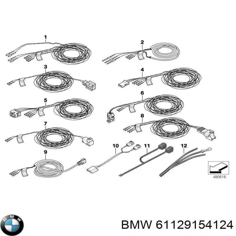 61129154124 BMW 