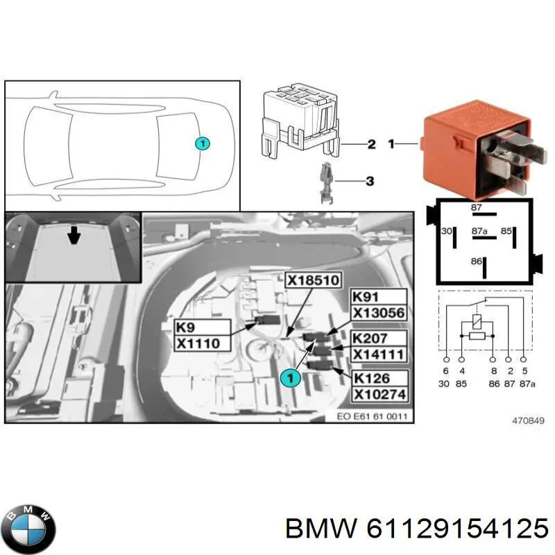  BMW 61129154125 ціна, від 15.64 USD
