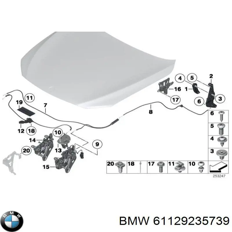 Купити 61129235739 BMW 