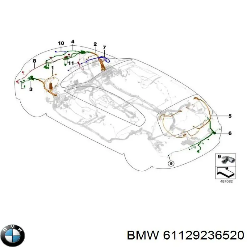  BMW 61129236520 ціна, від 56.46 USD
