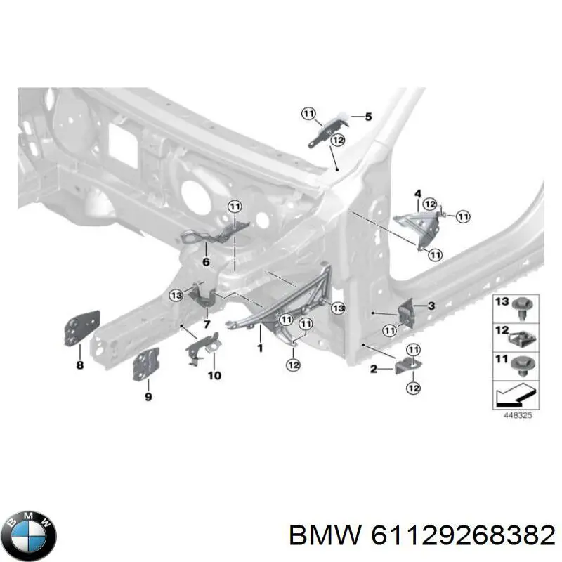  BMW 61129268382 ціна, від 5.49 USD
