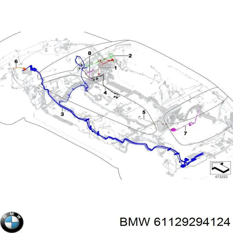 Купити 61129294124 BMW 