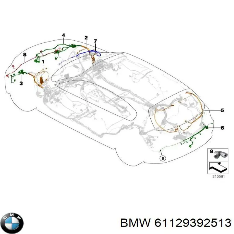 61129392513 BMW 