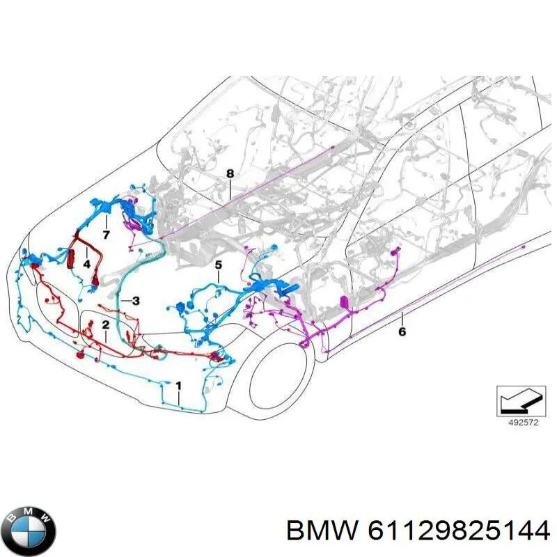  BMW 61129825144 ціна, від 126.66 USD