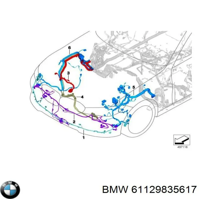  BMW 61129835617 ціна, від 112.76 USD