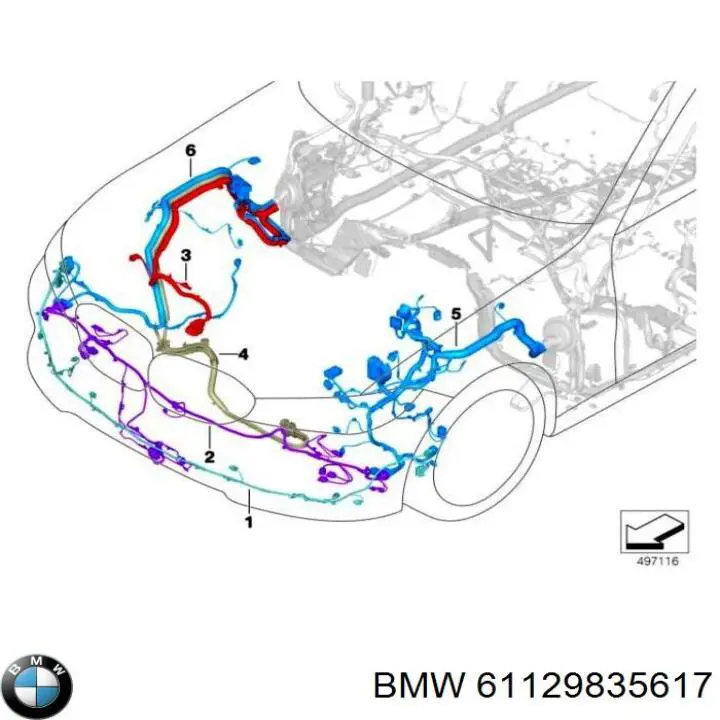 61129835617 BMW 