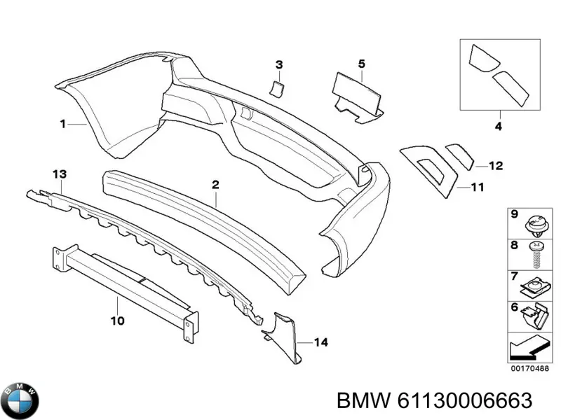 Купити 61130006663 BMW 