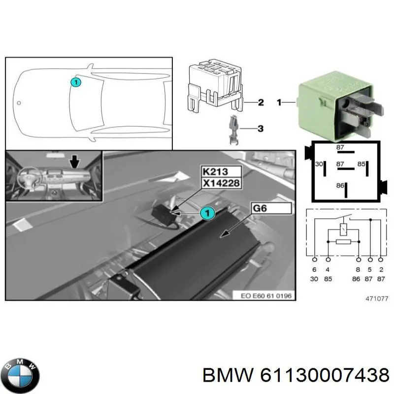  61130007438 BMW