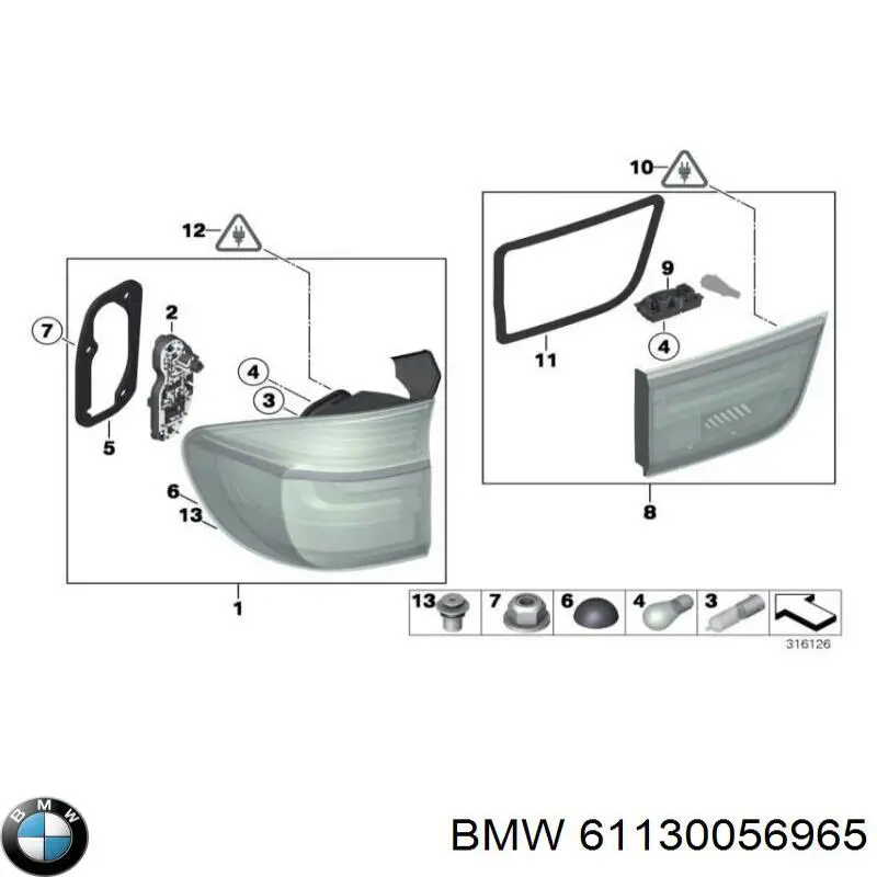  BMW 61130006626 ціна, від 3.13 USD