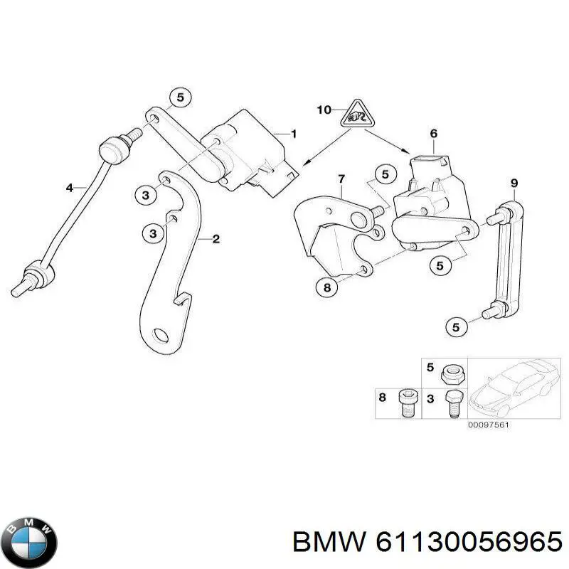 Купити 61130006626 BMW 