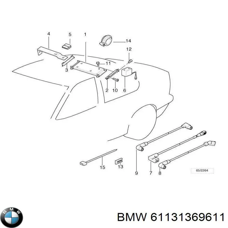 61131369611 BMW Пробка розширювального бачка