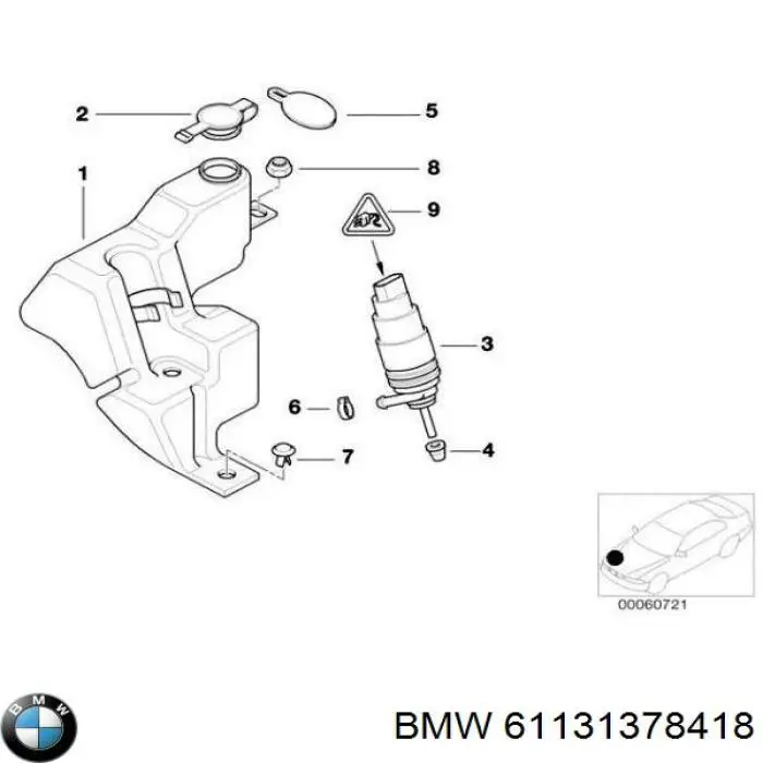  BMW 61131378418 ціна, від 2.53 USD