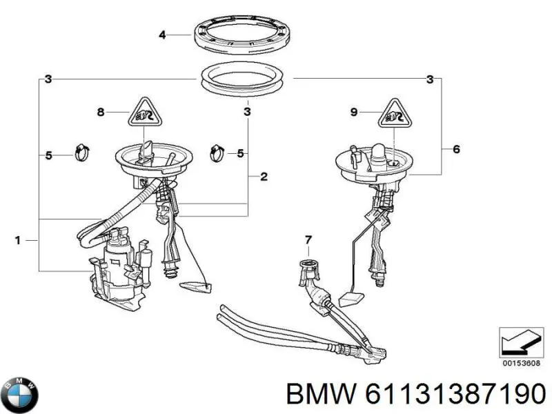  BMW 61131387190 ціна, від 4.80 USD