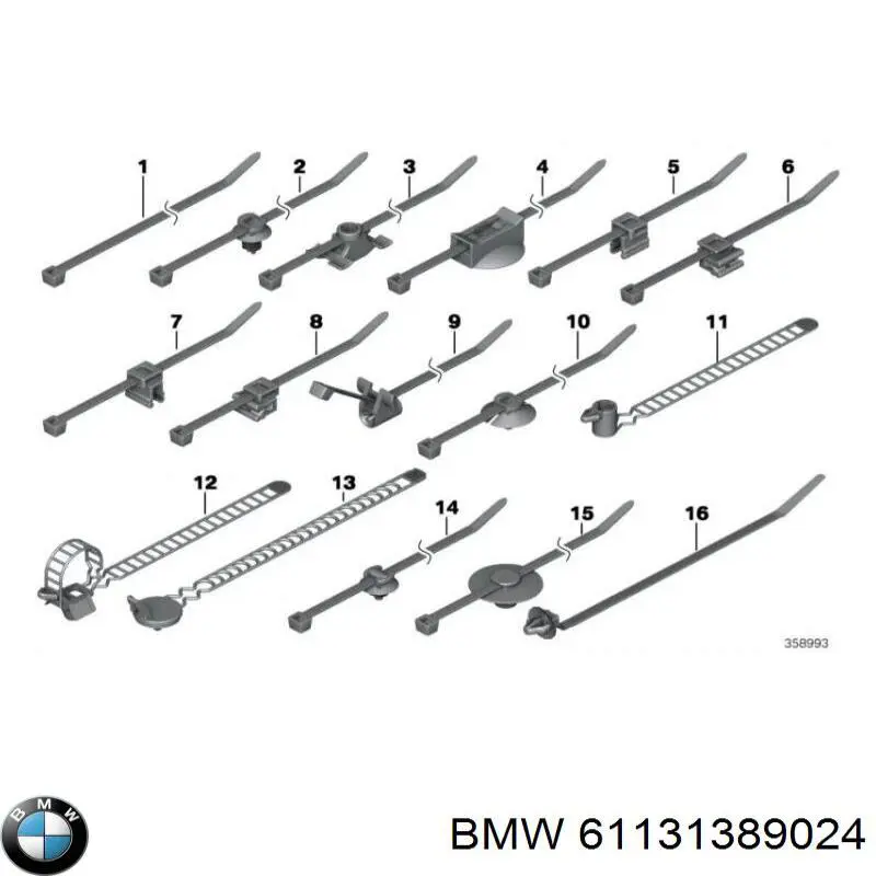  BMW 61131389024 ціна, від 1.09 USD
