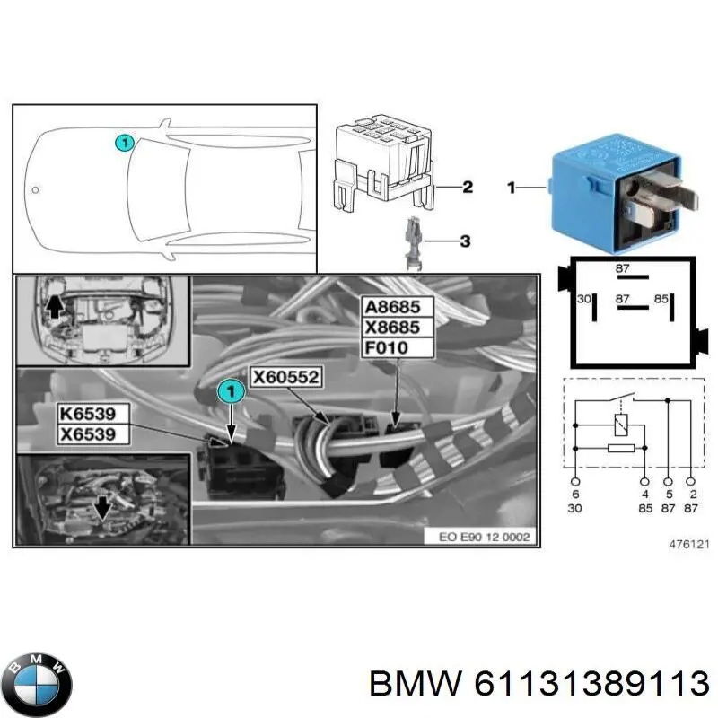  BMW 61131389113