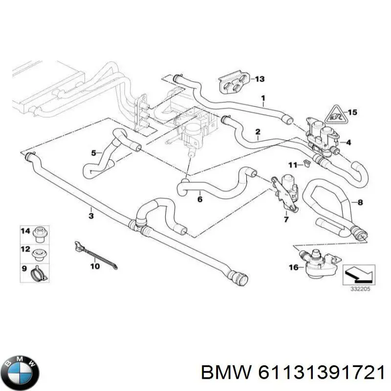 Купити 61131391721 BMW 