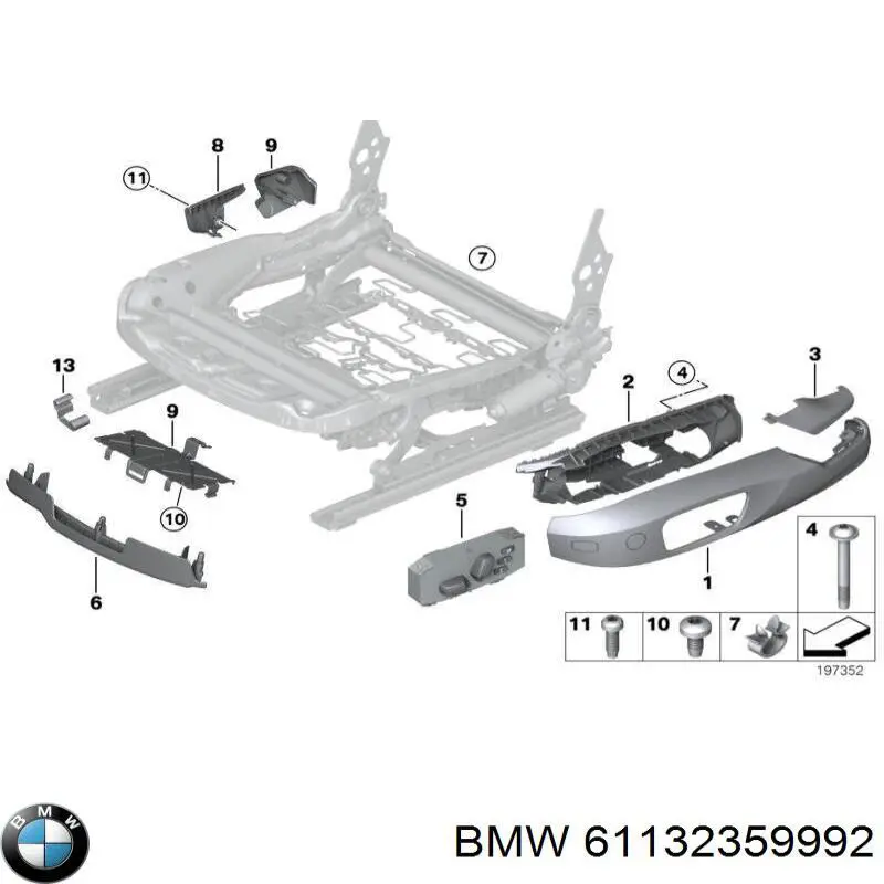 Купити 61132359992 BMW 