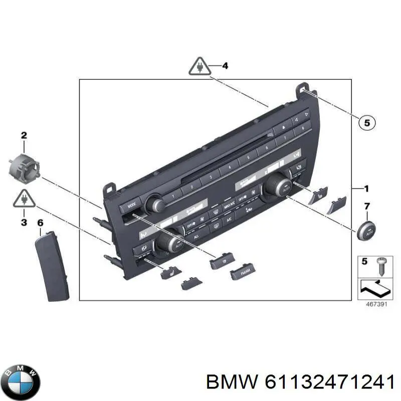 Пробка піддона двигуна 61132471241 BMW