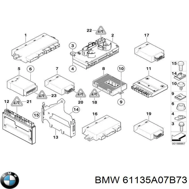 61135A07B73 BMW 