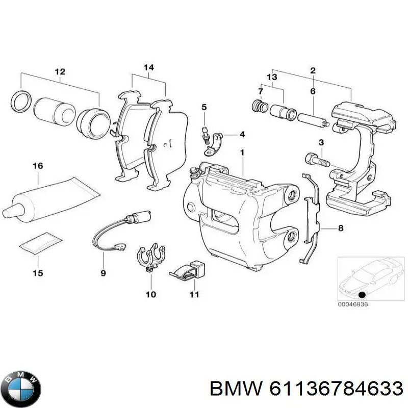 61136784633 BMW 