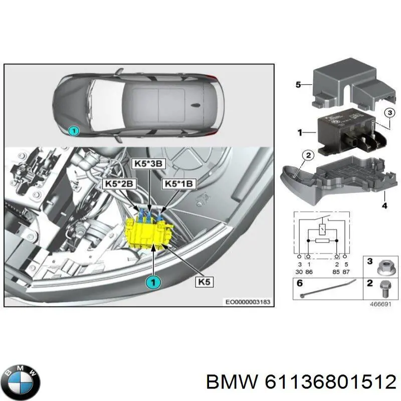 61136801512 BMW 