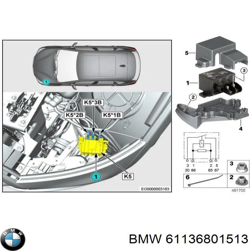  BMW 61136801513 ціна, від 9.75 USD