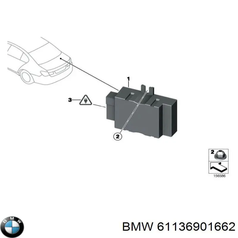 61136901662 BMW 