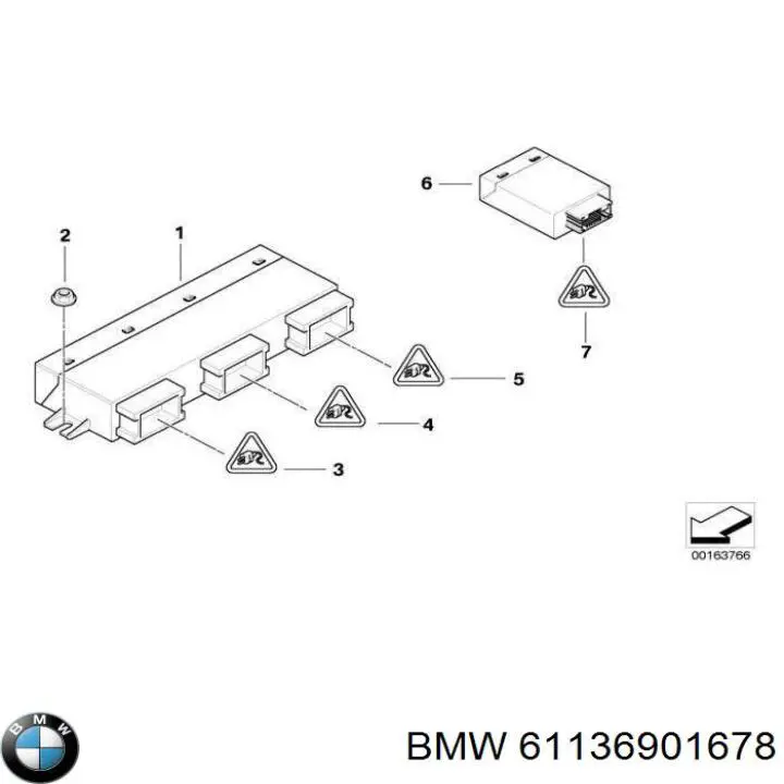 61136901678 BMW 