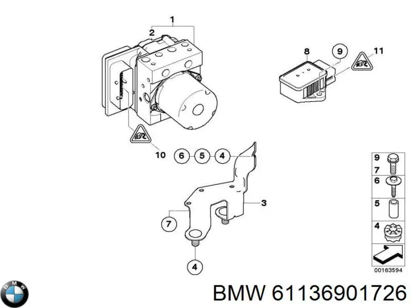  BMW 61136901726 ціна, від 3.68 USD