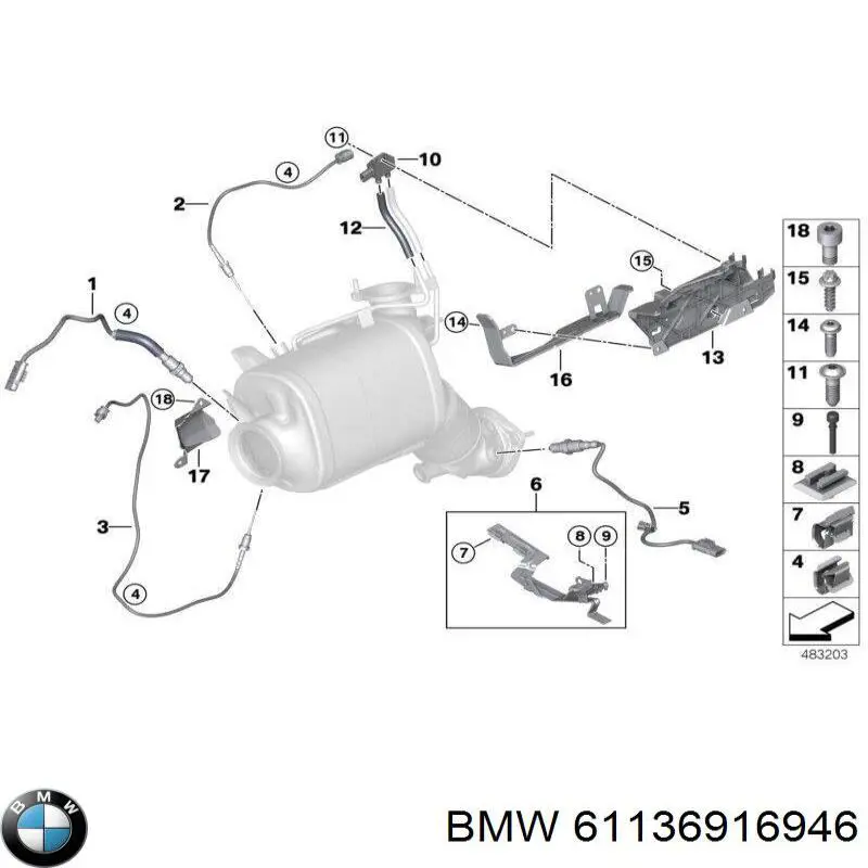  BMW 61136916946 ціна, від 1.95 USD