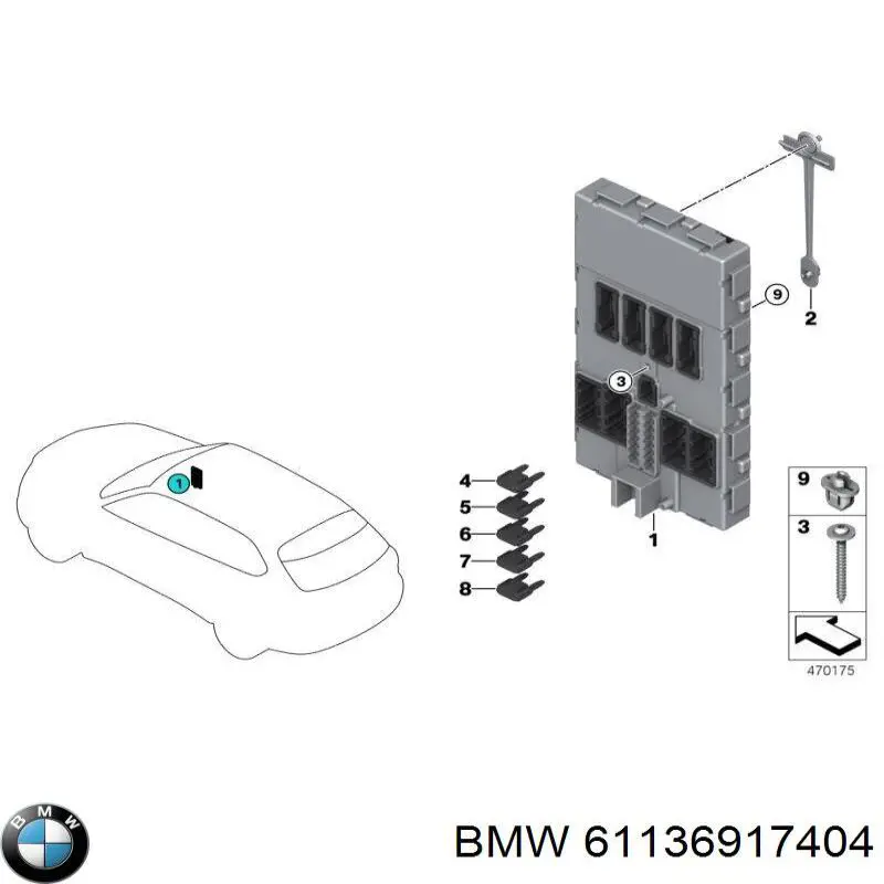 Запобіжник 61136917404 BMW