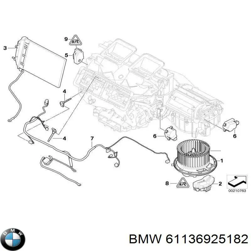 Купити 61136925182 BMW 